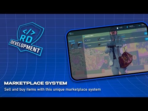 Rd marketplace advanced fivem script[Qbcore][Esx]