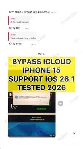IPHONE 15 | Bypass Icloud Wifi Only Support Ios 26 Tested 2026