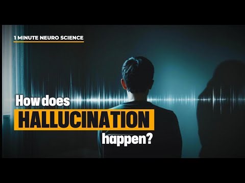 1 Minute Neuro Science I How Does HALLUCINATION happen?