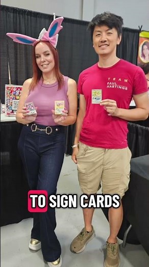 Meeting the English voice of Luffy and Dark Magician Girl Erica Schroeder! #onepiece #yugioh
