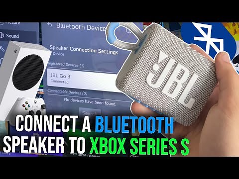 How to connect a Bluetooth Speaker to Xbox Series S / Xbox Series X