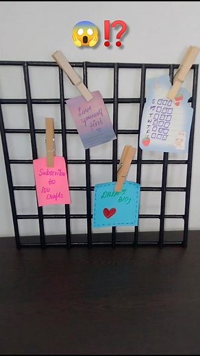 DIY🤔Wall grid Craft✨/Aesthetic Paper Grid idea⁉️ #diy #shorts