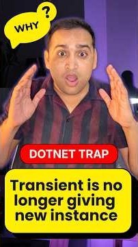 Why Is My Transient Acting Like a Singleton? 🤯 .NET DI Trap #DotNet #DependencyInjection #AspNetCore