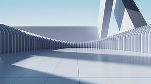 Abstract futuristic architecture, 3d rendering.