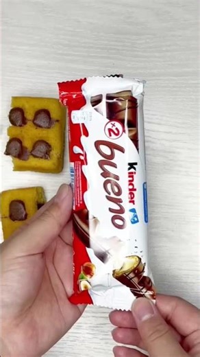 Kinder Bueno ASMR | Creamy Crunch Sounds #asmr #shorts