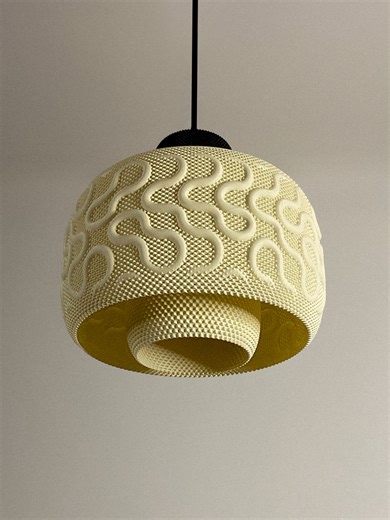 Seamless Pendant Lamp Design for 3D Printing