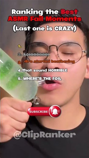 Ranking the Best ASMR Fails