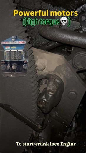 HHP loco engine is cranked by 02 DC series Starting Motors,they provide massive torque to crank loco