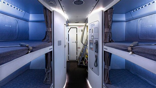 How Cabin Crew Rest & Sleep On The Airbus A380