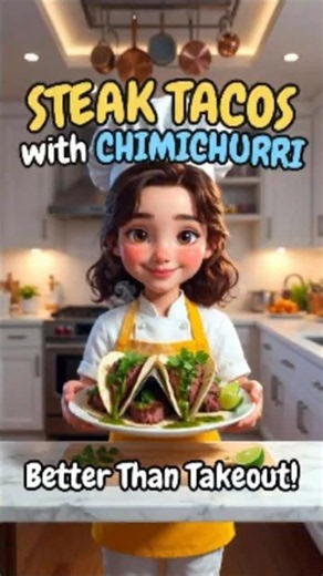 Juicy Steak Tacos with Chimichurri Sauce 🌮🔥 Better Than Takeout in 15 Minutes!