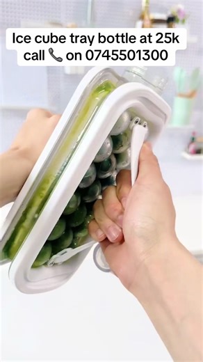 2-in-1 Ice Cube Tray and Bottle for Chilled Drinks