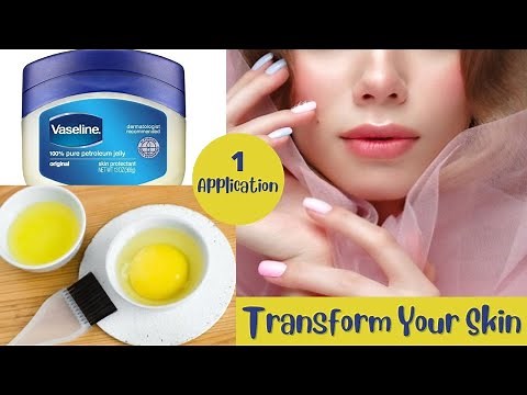1 Night Challenge - VASELINE & EGG Mask - Transforms Your Face In one Night