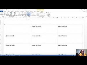 Excel data into Labels in MSword