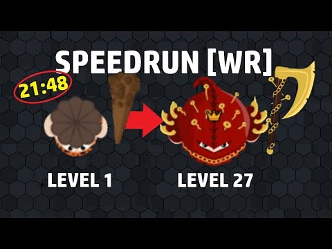 Evowars.io - Speedrun to level 27! [WR] 57k Score in 21:48!