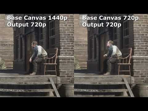 OBS Base (Canvas) & Output (Scaled) Resolution Comparison 1440p & 720p