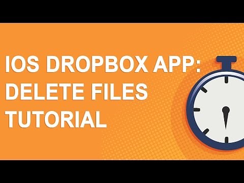iOS Dropbox app: Delete files tutorial