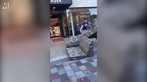 Mum recruits help to get her sofa out of House of Fraser