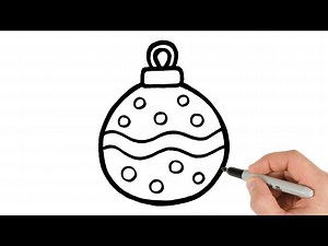 How to Draw Christmas Ornament | Step-by-Step Tutorial! - Videos For Kids