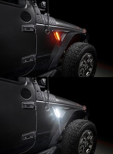 Oracle Lighting 5873-504 Sidetrack Fender LED Lighting System for 07-18 Jeep Wrangler JK