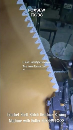 Crochet Shell Stitch Overlock Machine with Roller Foot