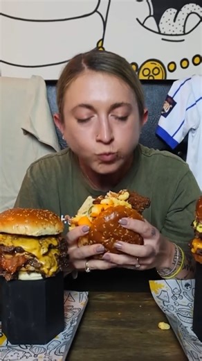 Taking on the Atlas Burger Challenge at Patty Freaks in Lichfield, England! | Katina Eats Kilos