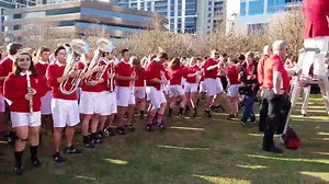 A little 5th Quarter action at the Battle of the Bands in Dallas. | Badger Band: The University of Wisconsin Marching Band