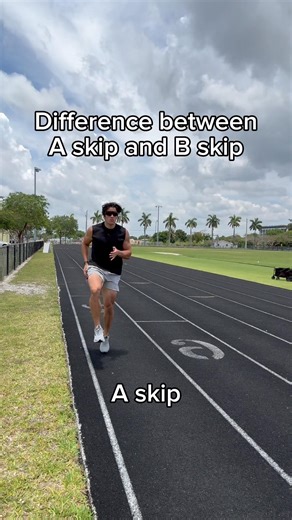 A skip vs B skip demonstration Gymshark 10% off code PLANETARY10 #fyp #shorts #fitness #gym #track