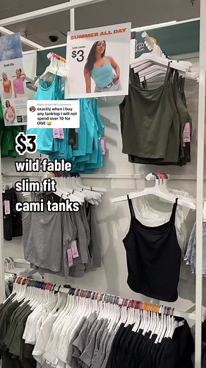 Discover $3 Wild Fable Slim Fit Cami Tank Tops at Target