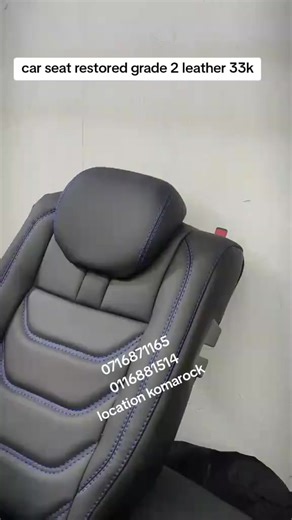 MORO AUTOMOTIVE 🚘| CAR MODEL: All types ⚙️| HUDUMA: INTERIOR DESIGNING ☑️Seat-Cover Packages ☑️Dashboard ☑️Headliner ☑️Automats 5seater - Grade 2 leather 30k last over 10yrs Seats pu leather 22k lasts over 5yrs Seats Synthetic leather 15k last over 2yrs Doors 4k Floor 10k Roof 10k Steering wheel 4k Boot 4k Dashboard restoration 10k We are along kangundo road at komarock Making 2days fitting 8hrs EXTERIOR Re DESIGNING ☑️Painting and Body Works ☑️Auto detailing ☑️Tinting 🆒KWANINI Uichague @moro 