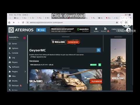 How to make your aternos server crossplay #minecraft malyalam