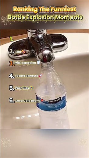 Ranking The Funniest Bottle Explosion Moments #ranking #funny
