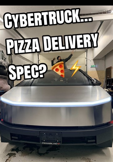Exploring the Tesla Cybertruck as a Pizza Delivery Vehicle
