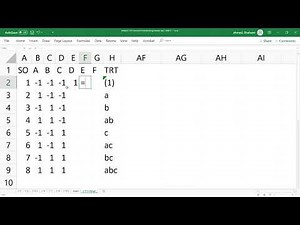 How to Develop a One-Eighth Fractional 2k Design of of Experiments DOE Easiest Method in MS Excel