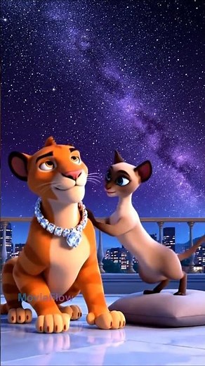 💎 Simba le Chat Riche et Nala Histoire d’Amour Courte Animée ia 3D #animation3d #chat #français