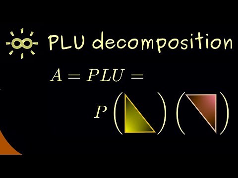 PLU decomposition - An Example [dark version]