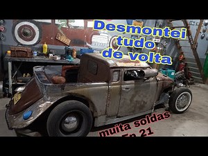 VOLKS RAT ROD FUSCA MADMAX PICK-UP ARTESANAL #EP21
