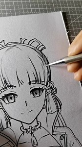 Kamisato Ayaka - Genshin Impact ✍️👍🤠 | Draw so easy