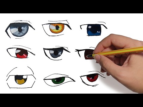 COMO DIBUJAR OJOS MANGA DE HOMBRE: Aprende a dibujar anime paso a paso
