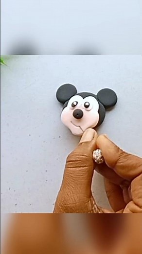Wow 😳 easy clay made Mickey mouse face 😍🥰