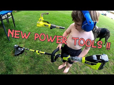 NEW POWER GARDENING TOOLS FOR KIDS | String Trimmer, Leaf Blower