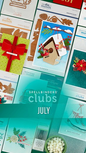 3.4K views · 36 reactions | Unbox a sleigh-full of joy with our July Deluxe Caboodle Club, featuring all 10 kits!  Plus, unwrap TWO Exclusive Bonus Items: the Joyful Holly Stencil & Christmas Haul All Occasion Sentiments! Don’t miss out on this merry crafting extravaganza. Join the club https://spellbinders.shop/deluxecaboodle #neverstopmaking #cardmaking #papercraft #spellbindersclubkits #christmasinjuly | Spellbinders Paper Arts | Facebook