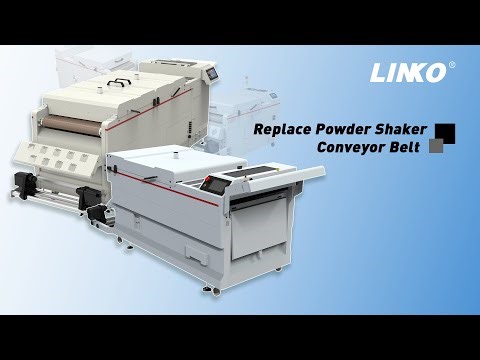 Replace the Powder Shaker Conveyor Belt | Technical Support Guide | LINKO H Series Powder Shaker