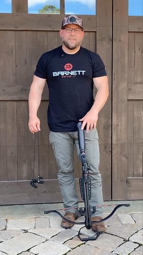 #TechTipTuesday Joe from Barnett shows how to cock a crossbow using a hook-style rope cocking device (RCD). We cover the steps for proper and safe cocking, including hook placement and safety precautions. Learn the best practices to keep your crossbow ready to go! | Barnett