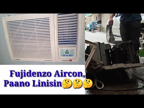 Fujidenzo Aircon Window Type 1HP Inverter Cleaning