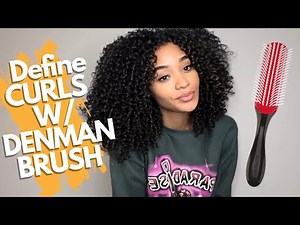 Define Curls w/ Denman Brush