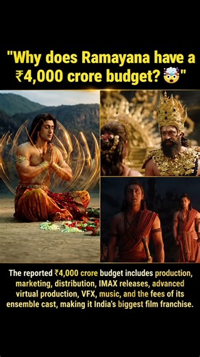 🔥 Ramayana’s ₹4,000 Crore Budget Explained! India’s Biggest Film Ever? 😱#shorts #shortsfeed #movie
