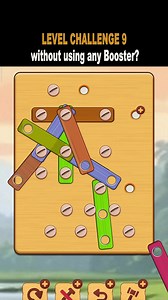 LEVEL CHALLENGE 9 - Solutions The solution to the puzzle on Wednesday https://www.facebook.com/share/r/C9bajKJ4VzNNp3pj/ #WoodNutsAmazingLevels #Solutions #LevelChallenge | Wood Nuts & Bolts Puzzle