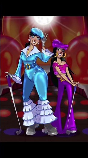 Disco Miniature Golfing Queen #phineasandferb #art