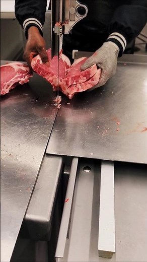 Costco meat cutter. #butcher #steak #food #meat #beefsteak #shorts #subscribe #meathook #butcherstea