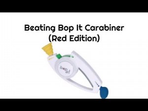 Beating Bop It Carabiner (Red Edition)